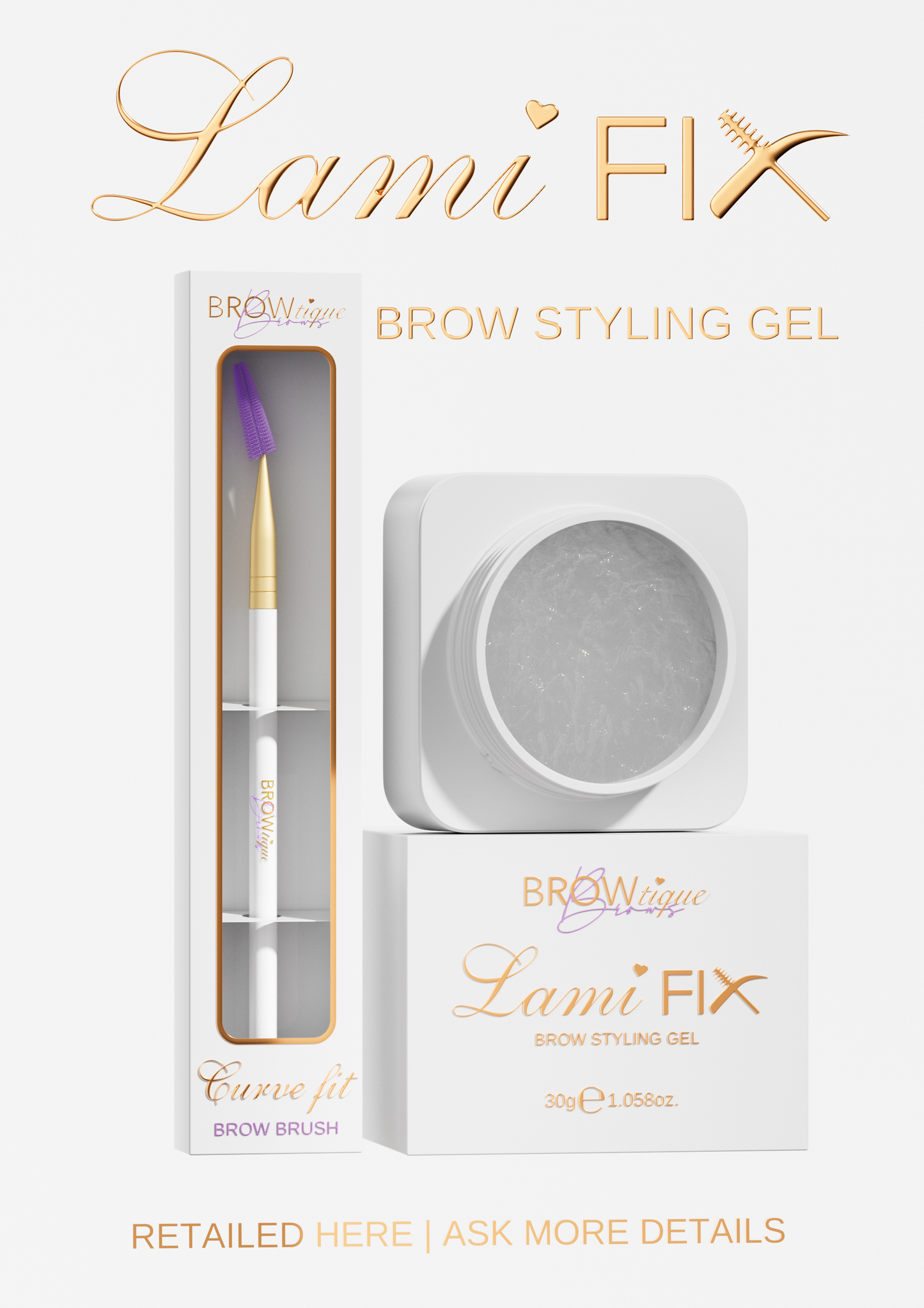 Lami FIX Brow Styling Gel Poster