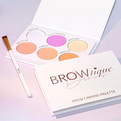 professional brow carving palette